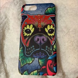 iPhone 7/8 plus boxer Sugar skull hard case